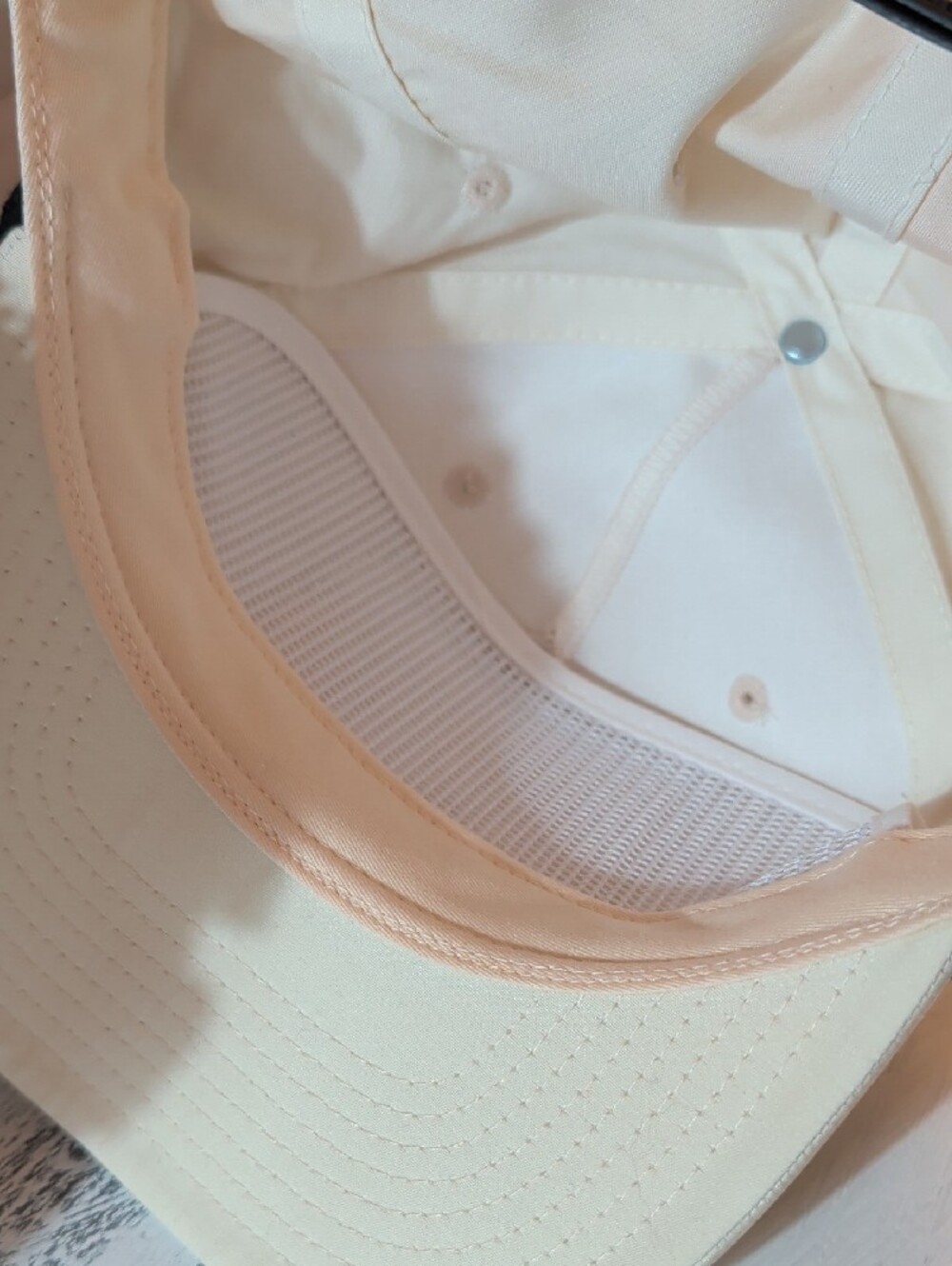 Salty Rodeo Off White Rope-Trim Trucker Hat - Picture 3 of 4